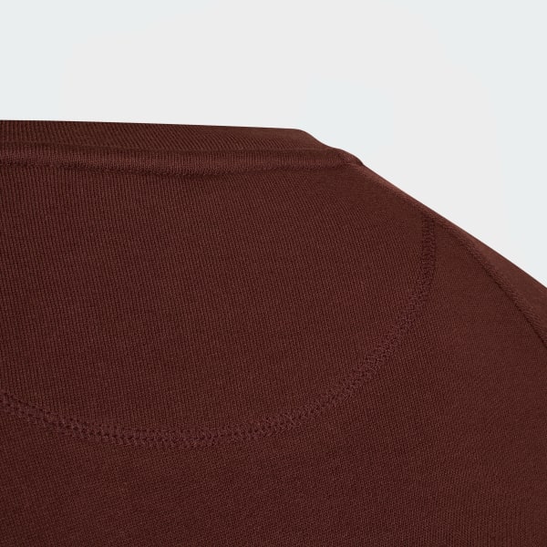 Marrom Moletom Trefoil Essentials Crew