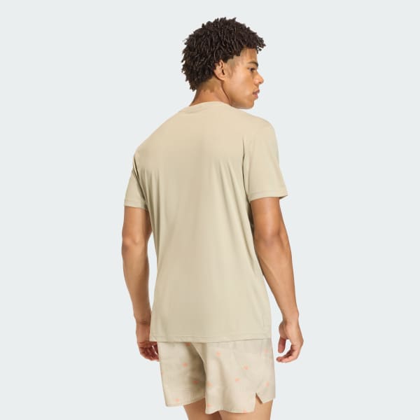 Brown adi365 Running Essentials Brand Love T-shirt