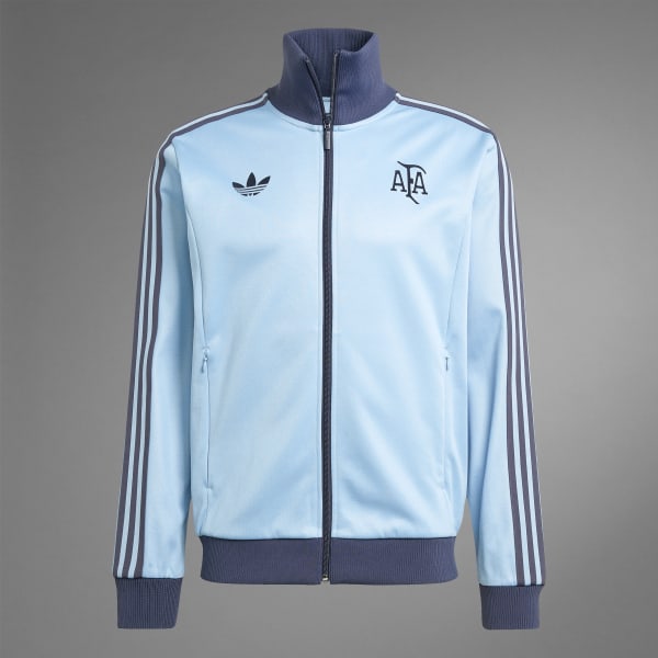 Selección Argentina Campera Adidas Hombre Azul Chaqueta Deportiva