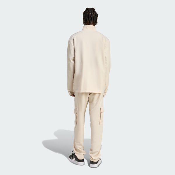 Beige Sportswear Cargo-Trainingsanzug, gewebt