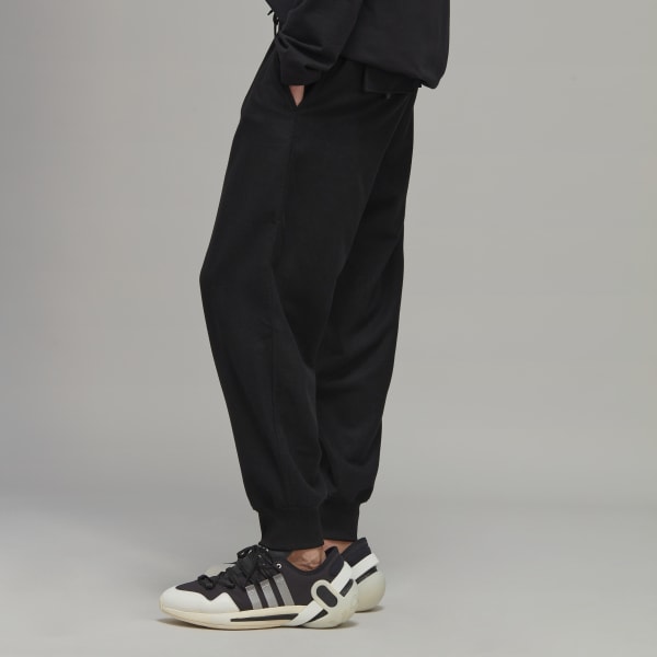 Czerń Classic Wool Flannel Cuffed Joggers E0487