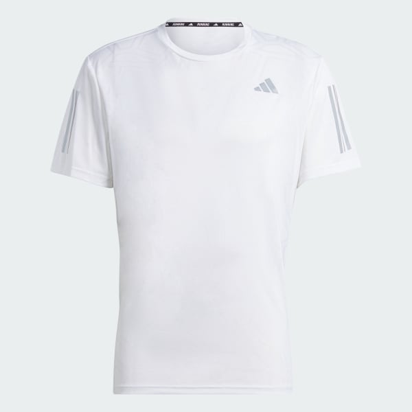 White Own the Run Carbon Measured Tee