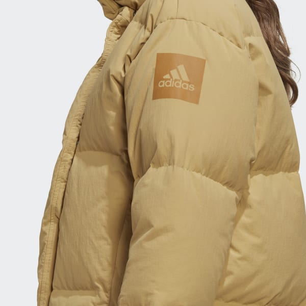 Beige Big Baffle Down Jacket