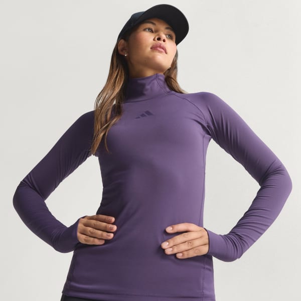 paars adidas Techfit COLD.RDY Longsleeve