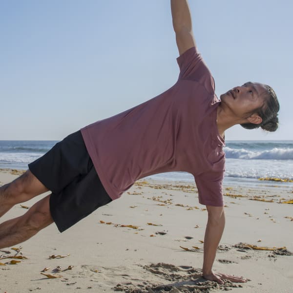 Burgundy Yoga Training Tee RD190