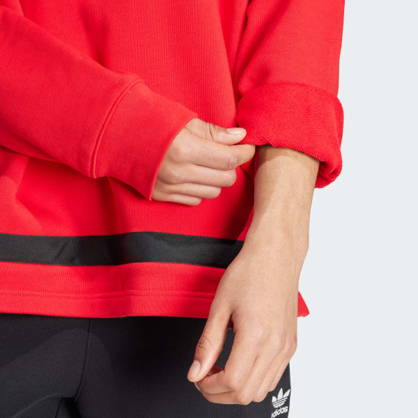 話題沸騰！☆アディダスメンズ☆PREMIUM CLASSIC STREET HOODIE adidas Premium Classic Street Hoodie - Red | Free Shipping