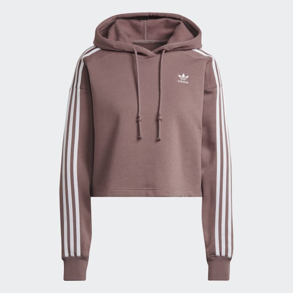 Paars Adicolor Classics Crop Hoodie SU088