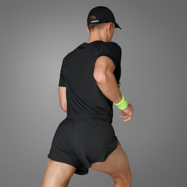 Preto Shorts Corrida Adizero Essentials Split