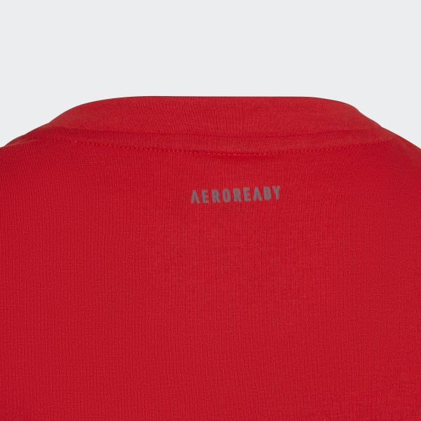 Rojo Remera AEROREADY Prime