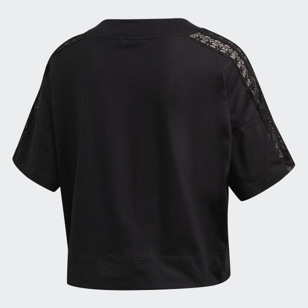 adidas cropped lace tee