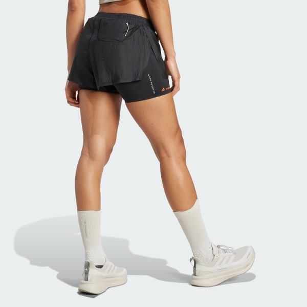 Negro Shorts para running 2-en-1 Adi365 H.Koumori