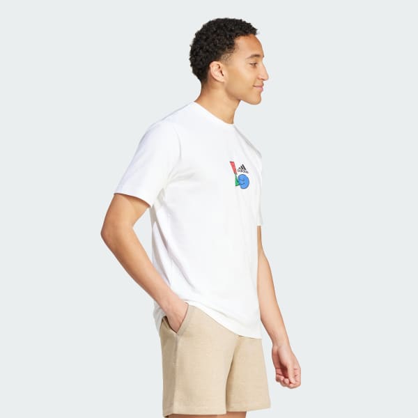 Blanco Polo Positivity Shapes Estampado