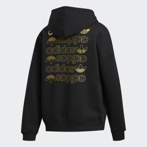 black and gold hoodie adidas