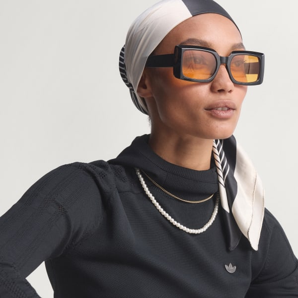 Nero Maglia Lavorata a Maglia con Cappuccio e Maniche Lunghe