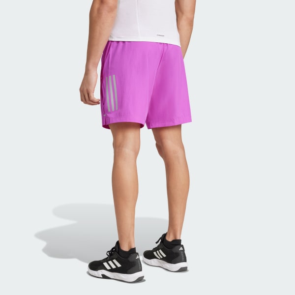 Purple Gym+ Training 3-Stripes Woven Shorts