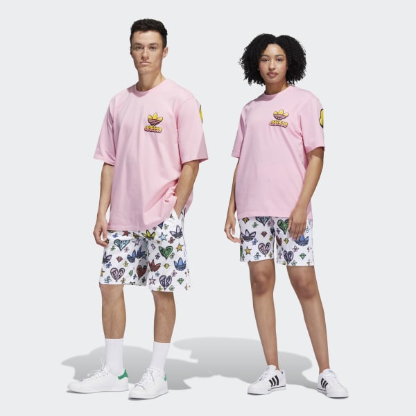 White Jeremy Scott Monogram Shorts (Gender Neutral)