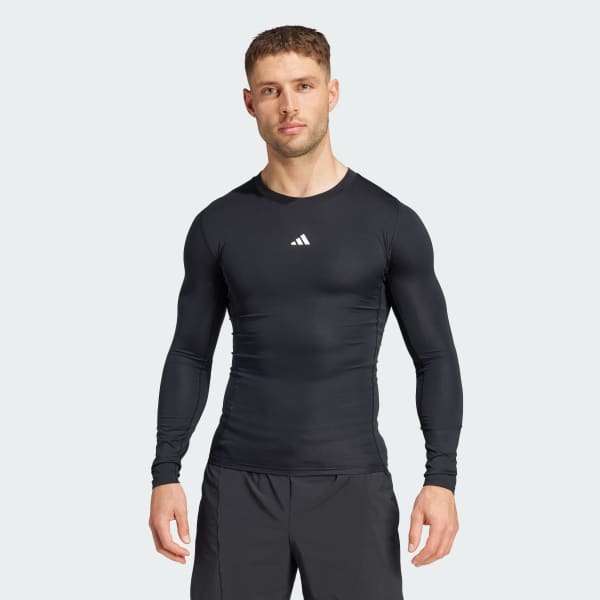Black TECHFIT Compression Training Long Sleeve Tee