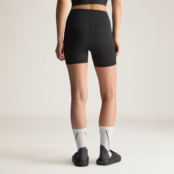 Negro Licras cortas adidas by Stella McCartney de yoga pretina alta