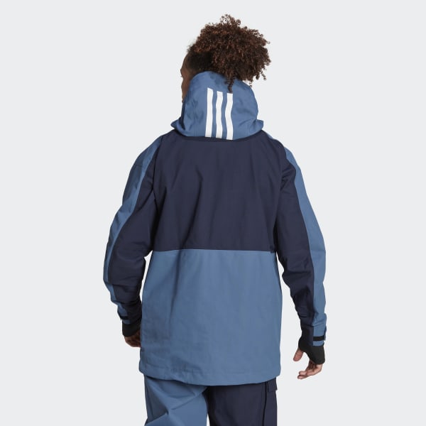 blauw Terrex 3-Layer Post-Consumer Sneeuwjack