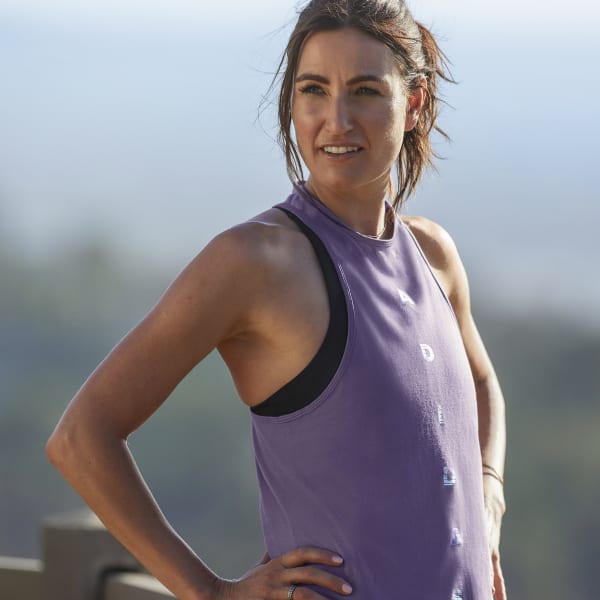 adidas purple tank top