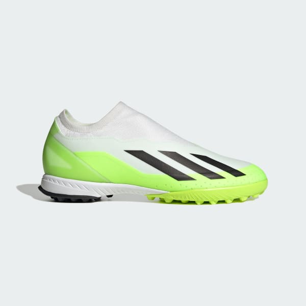 adidas X Crazyfast.3 Laceless Turf Soccer Shoes - White | Unisex Soccer ...