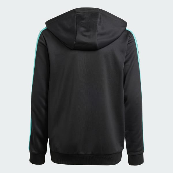 cerná MIKINA MERCEDES - AMG PETRONAS FORMULA ONE TEAM DNA FULL ZIP HOOD