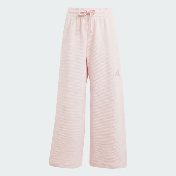 Pink ALL SZN Rib 7/8-Length Wide Leg Pants