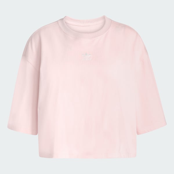 สีชมพู เสื้อครอป Essentials