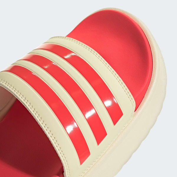 adidas Adilette Platform Slides - Yellow | Free Shipping