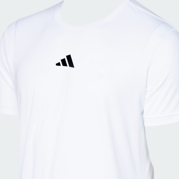 Branco CAMISETA TRAIN ESSENTIALS TRÊS LISTRAS