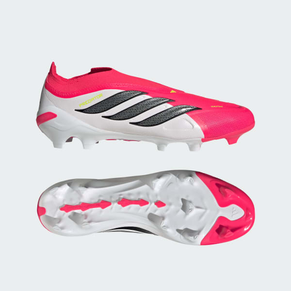 Rosso Scarpe da calcio PREDATOR LEAGUE Laceless Firm Ground
