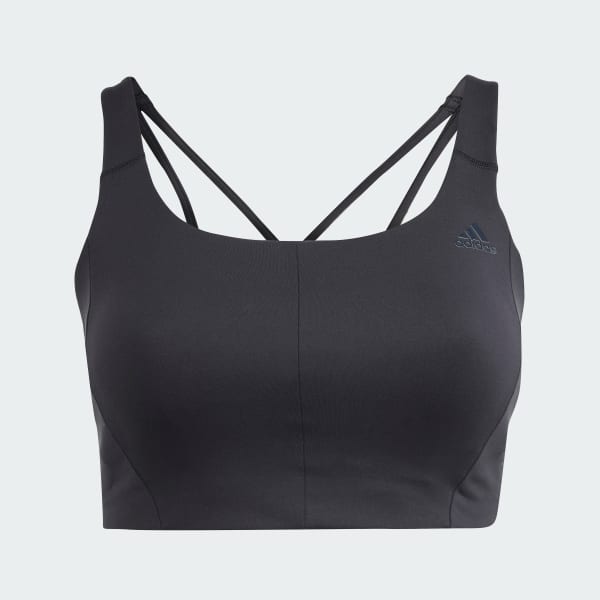 Black CoreFlow Medium-Support Bra (Plus Size) SS633