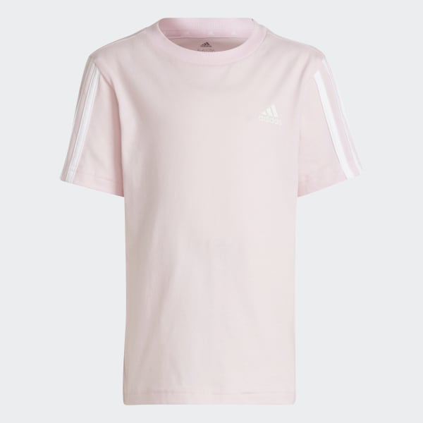 Rosa Playera 3 Rayas Essentials