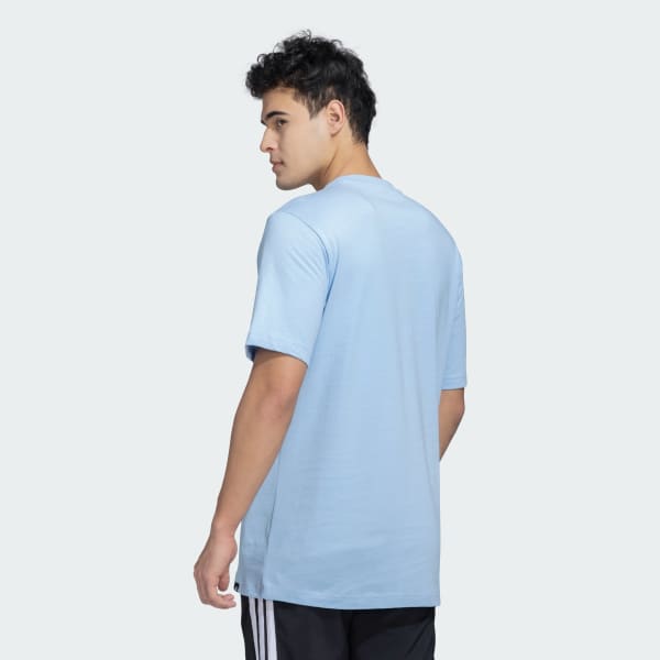 Blue M L ICE TEE