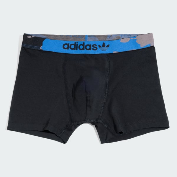 ブラック コンフォートフレックス コットン プリントトランクス 2枚組
