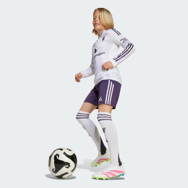 White Manchester United 25/26 Long Sleeve Away Jersey