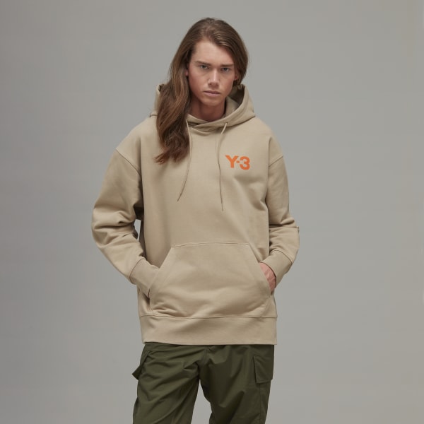 Brown Y-3 Classic Chest Logo Hoodie