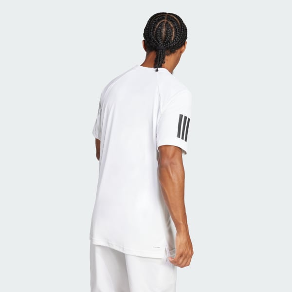 สีขาว เสื้อยืด Club Tennis Climacool 3-Stripes