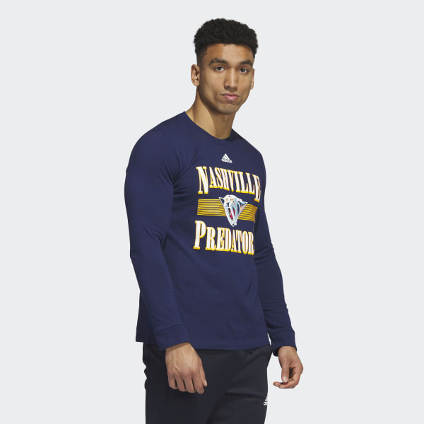 Blue Predators Playmaker Long Sleeve Tee