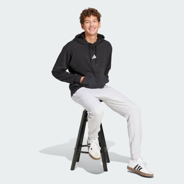 Schwarz Essentials Feelcozy French Terry Hoodie