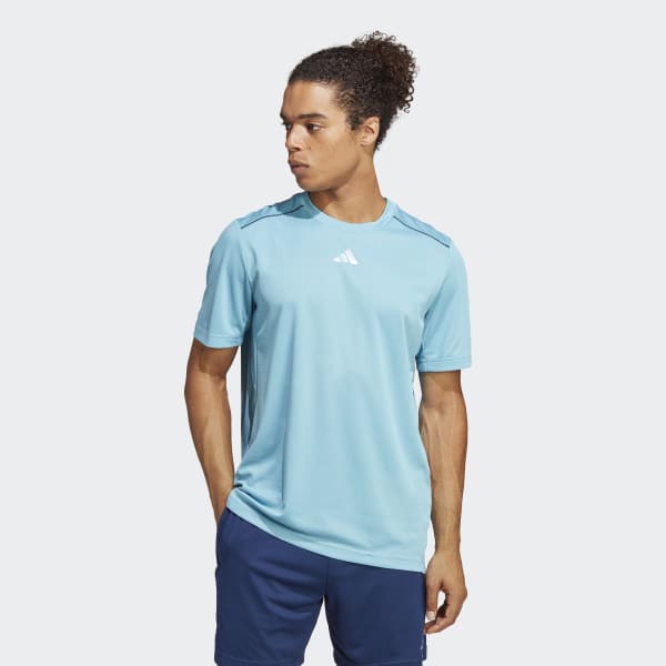 Camiseta Workout Base Logo Azul adidas | adidas España