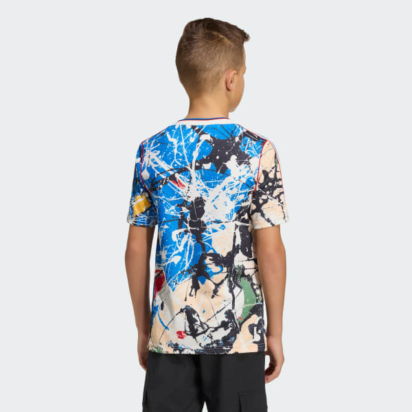 Veelkleurig Manchester United Stone Roses Voetbalshirt Kids