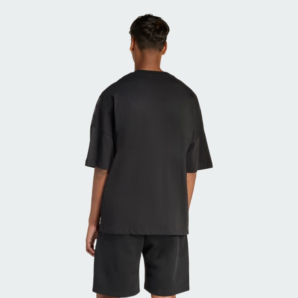 Siyah FUTURE ICONS DOKUMA ÜÇ ÇİZGİLİ TİŞÖRT