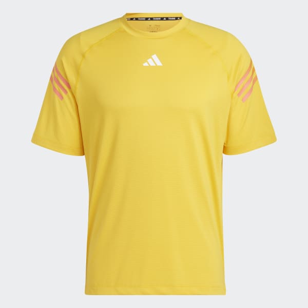 adidas Train Icons 3-Stripes Training Tee - Gold | adidas Malaysia