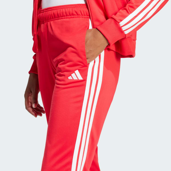Pantalones Chandal Adidas Rojo Jd Chándal Essentials Bandas