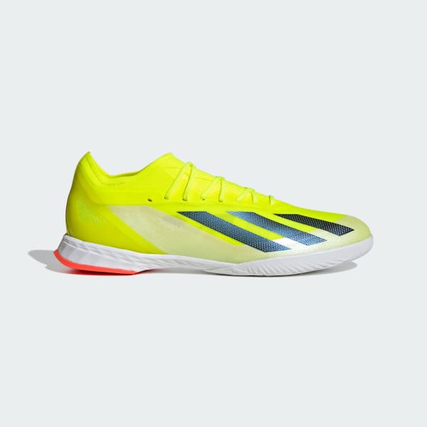 Yellow adidas indoor on sale soccer shoes