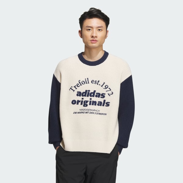 新品S Adidas SPORT スウェットセーター ホワイト IW6286 adidas Classic Sport Sweater (Gender Neutral) - White | adidas