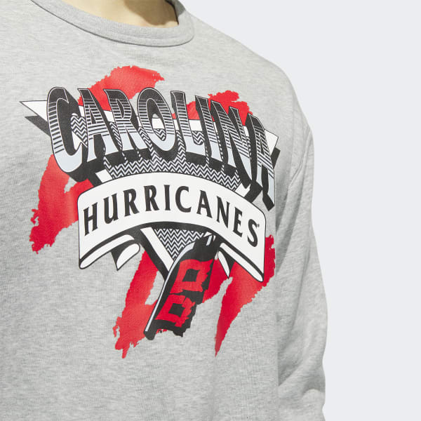 adidas Hurricanes Vintage Crew Sweatshirt - Grey, Men's Hockey