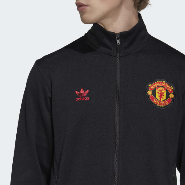 Sort Manchester United Essentials Trefoil træningsoverdel