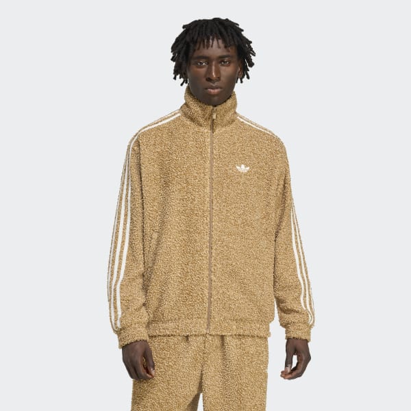 adidas Boucle Firebird Tracktop - Brown | Free Shipping with